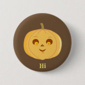 Halloween Pumpkin Ronde Button 5,7 Cm (Voorkant)