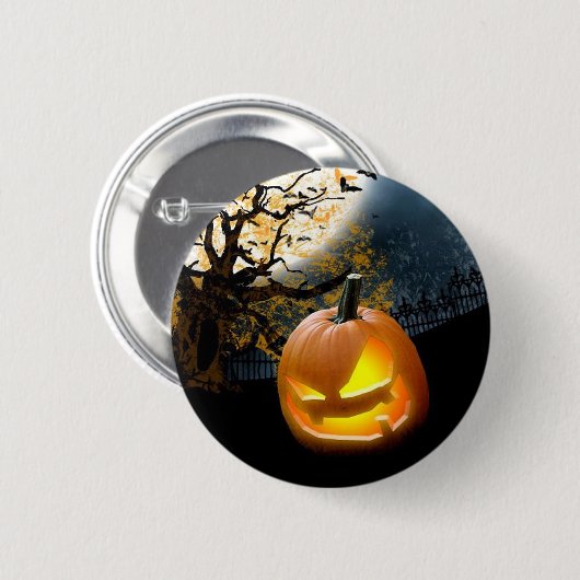 Halloween Pumpkin Ronde Button 5,7 Cm (Voorkant /achterkant)
