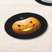 Halloween Pumpkin Ronde Kartonnen Onderzetter (Gebogen)