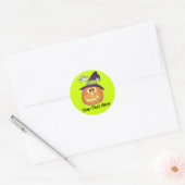 Halloween Pumpkin Ronde Sticker (Envelop)