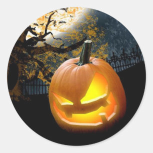 Halloween Pumpkin Ronde Sticker