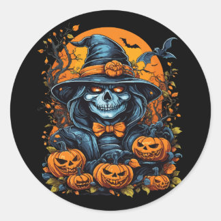 Halloween Pumpkin Ronde Sticker