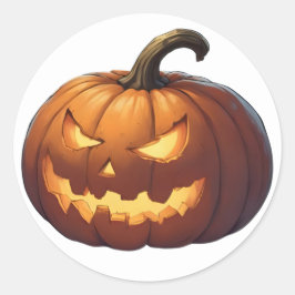 Halloween Pumpkin Ronde Sticker