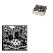 Halloween Pumpkin Rubber Stamp Rubberstempel (Gestempeld)