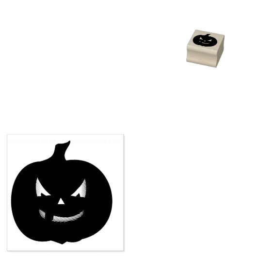 Halloween Pumpkin Rubberstempel (Gestempeld)