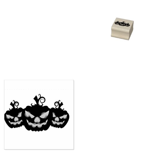 Halloween Pumpkin Rubberstempel (Gestempeld)