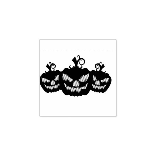 Halloween Pumpkin Rubberstempel (Afrduk)