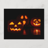 Halloween Pumpkin Scare Briefkaart (Voorkant)