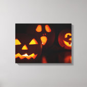 Halloween Pumpkin Scare Canvas Afdruk (Voorkant)