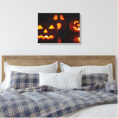 Halloween Pumpkin Scare Canvas Afdruk (Insitu (Slaapkamer))
