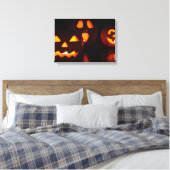 Halloween Pumpkin Scare Canvas Afdruk (Insitu (Slaapkamer))