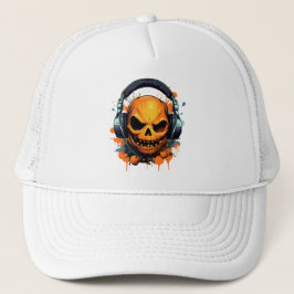 Halloween Pumpkin-schedel Trucker Pet