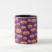 Halloween Pumpkin Seamless Pattern Mok (Midden)