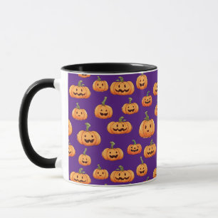 Halloween Pumpkin Seamless Pattern Mok