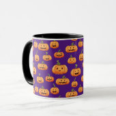 Halloween Pumpkin Seamless Pattern Mok (Voorkant links)