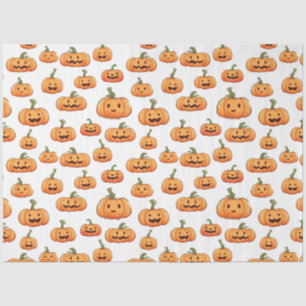 Halloween Pumpkin Seamless Pattern Tissuepapier
