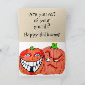 HALLOWEEN PUMPKIN SEED-grapkaart Feestdagen Kaart (Binnen)