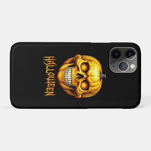 HALLOWEEN PUMPKIN SKULL Case-Mate iPhone CASE (Achterkant (horizontaal))