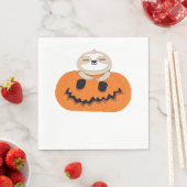 Halloween Pumpkin Sloth Classic T-shirt Servet (Insitu)
