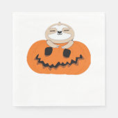 Halloween Pumpkin Sloth Classic T-shirt Servet (Voorkant)