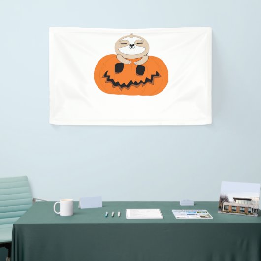 Halloween Pumpkin Sloth Classic T-shirt Spandoek (Beurs)