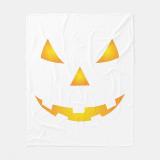 Halloween Pumpkin Smile Fleece Deken