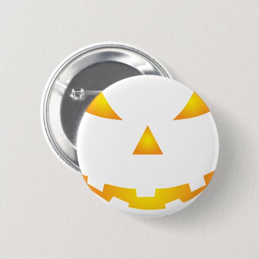 Halloween Pumpkin Smile Ronde Button 5,7 Cm (Voorkant /achterkant)