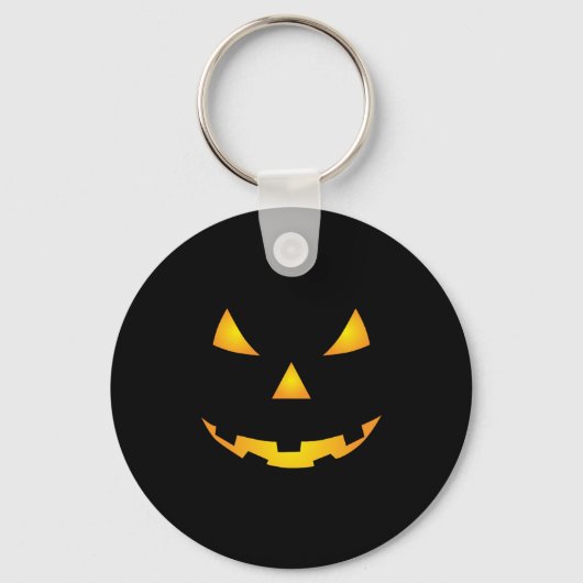 Halloween Pumpkin Smile Sleutelhanger (Voorkant)