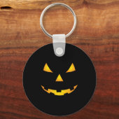 Halloween Pumpkin Smile Sleutelhanger (Voorkant)