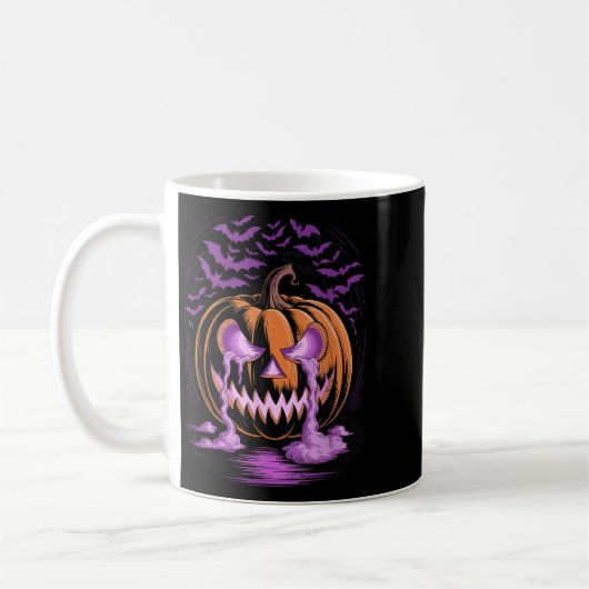 Halloween Pumpkin Soky Season Bats  Koffiemok (Links)