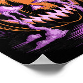 Halloween Pumpkin Soky Season Bats  Poster (Hoek)