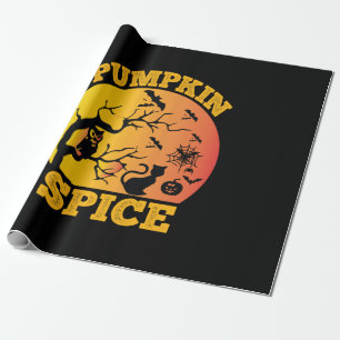 Halloween Pumpkin-specerij Birthday Cadeaupapier