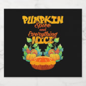 Halloween Pumpkin-specerij en alles wat leuk is Bier Etiket (Enkel label)