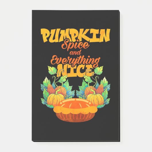 Halloween Pumpkin-specerij en alles wat leuk is Post-it® Notes (Voorkant)
