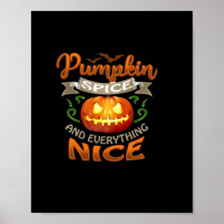 Halloween Pumpkin Spice Alles Leuke Jack-O'-La Poster