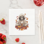 Halloween Pumpkin Spice Skeleton Servet (Insitu)
