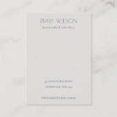 Halloween Pumpkin Spider Hair Clip Display Visitekaartje (Achterkant)