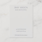 Halloween Pumpkin Spider Logo Jewelry Visitekaartje (Achterkant)