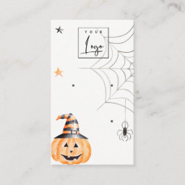 Halloween Pumpkin Spider Logo Stud die beeldscherm Visitekaartje
