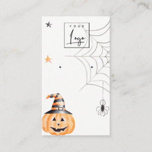 Halloween Pumpkin Spider Logo Stud die beeldscherm Visitekaartje