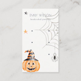Halloween Pumpkin Spider Stud 3 Verzamelscherm Visitekaartje