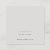 Halloween Pumpkin Spider Web Hair Clip Display Vierkante Visitekaartje (Achterkant)