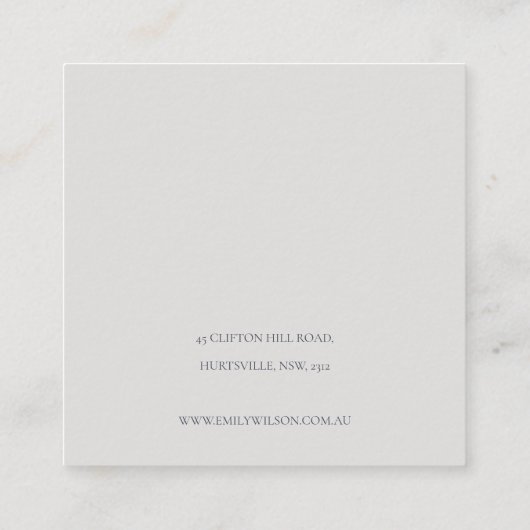 Halloween Pumpkin Spider Web Stud Earning Display Vierkante Visitekaartje (Achterkant)