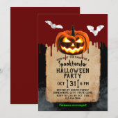 Halloween Pumpkin Spooktacular Blood Driving Kaart (Voorkant / Achterkant)