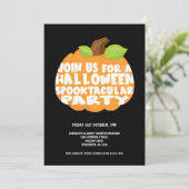 Halloween Pumpkin Spooktacular Party Kaart (Staand voorkant)
