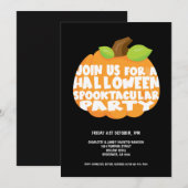 Halloween Pumpkin Spooktacular Party Kaart (Voorkant / Achterkant)