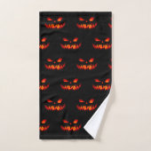 Halloween Pumpkin Spooky Scary Horror Sinaasappel Bad Handdoek (Handdoek)