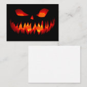 Halloween Pumpkin Spooky Scary Horror Sinaasappel Notitiekaartje (Voorkant / Achterkant)