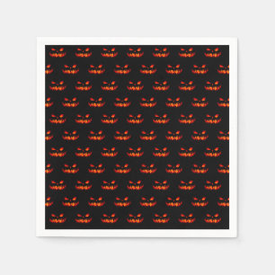 Halloween Pumpkin Spooky Scary Horror Sinaasappel Servet