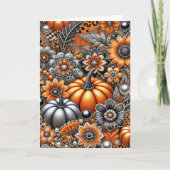 Halloween Pumpkin Spooky Season Wenskaart Kaart (Voorkant)